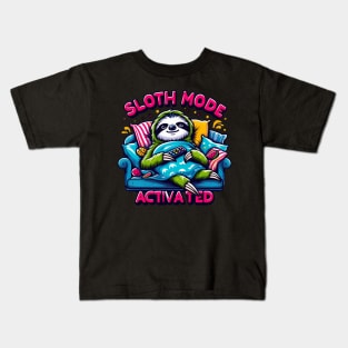 Sloth Mode Activated - Ultimate Chill Tee Kids T-Shirt